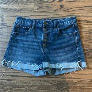 GAP high rise denim shorts